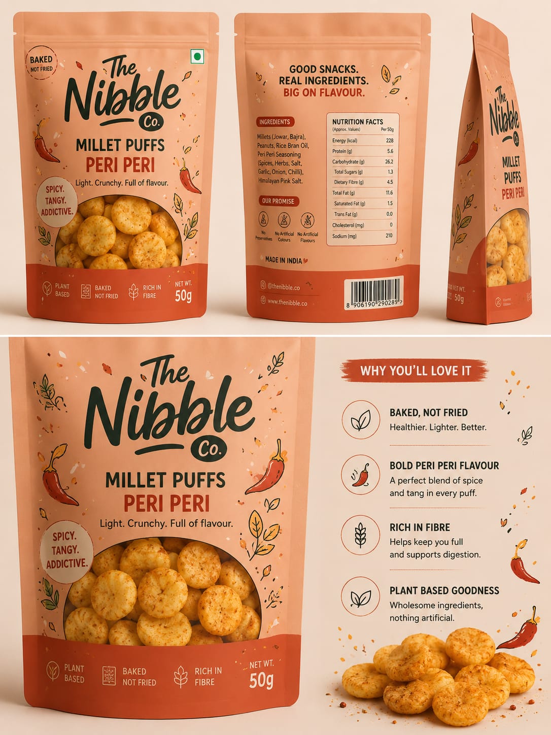 Peri Peri Millet Balls